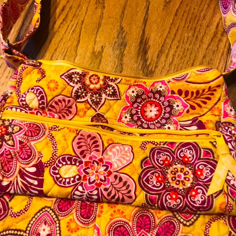 Vera Bradley purse yellow/red
